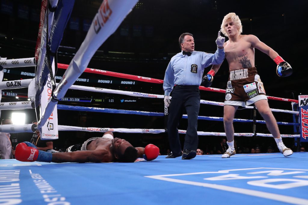 Nikita Ababiy Gets Easy Work MSG Boxing Action 24